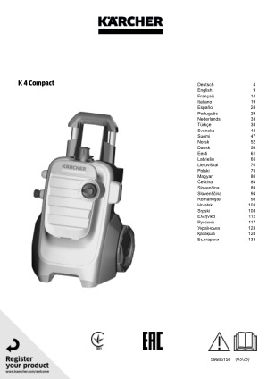 Kärcher K4 Compact Home nettoyeur haute pression 1800W + aspire-tout WD2