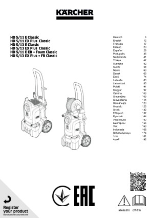 Operating instructions, incl. safety information