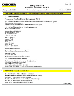 Safety data sheet