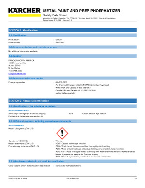 SCE Metal Prep - Metal Cleaner and Phosphatizer Concentrate