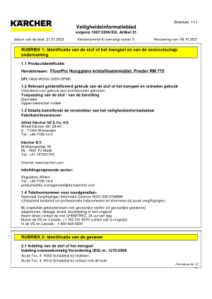 Safetydatasheet