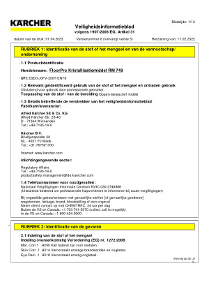 Safetydatasheet