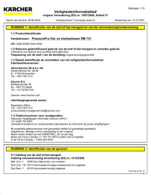 Safetydatasheet