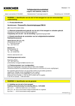 Safetydatasheet