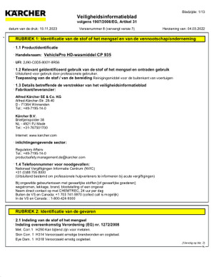 Safetydatasheet