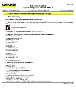 Safety data sheet