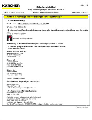 Säkerhetsdatablad