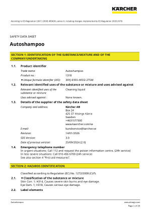 Safety data sheet