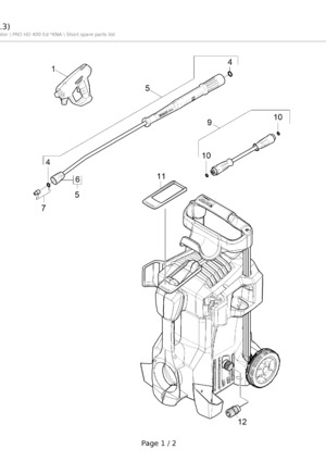Karcher Electric Pressure Washer Parts Diagram