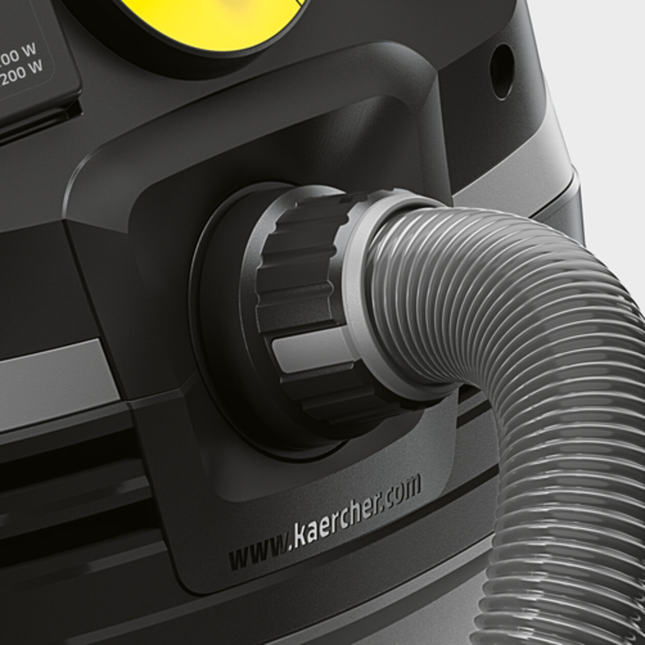 Wet and dry vacuum cleaner NT 40/1 Tact Te L: Suction hose connection in the machine head