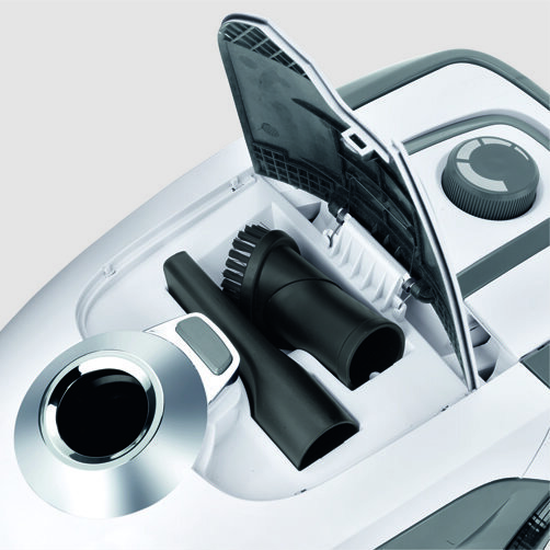 Пылесос VC 2 Premium: Аксессуары могут храниться на корпусе аппарата