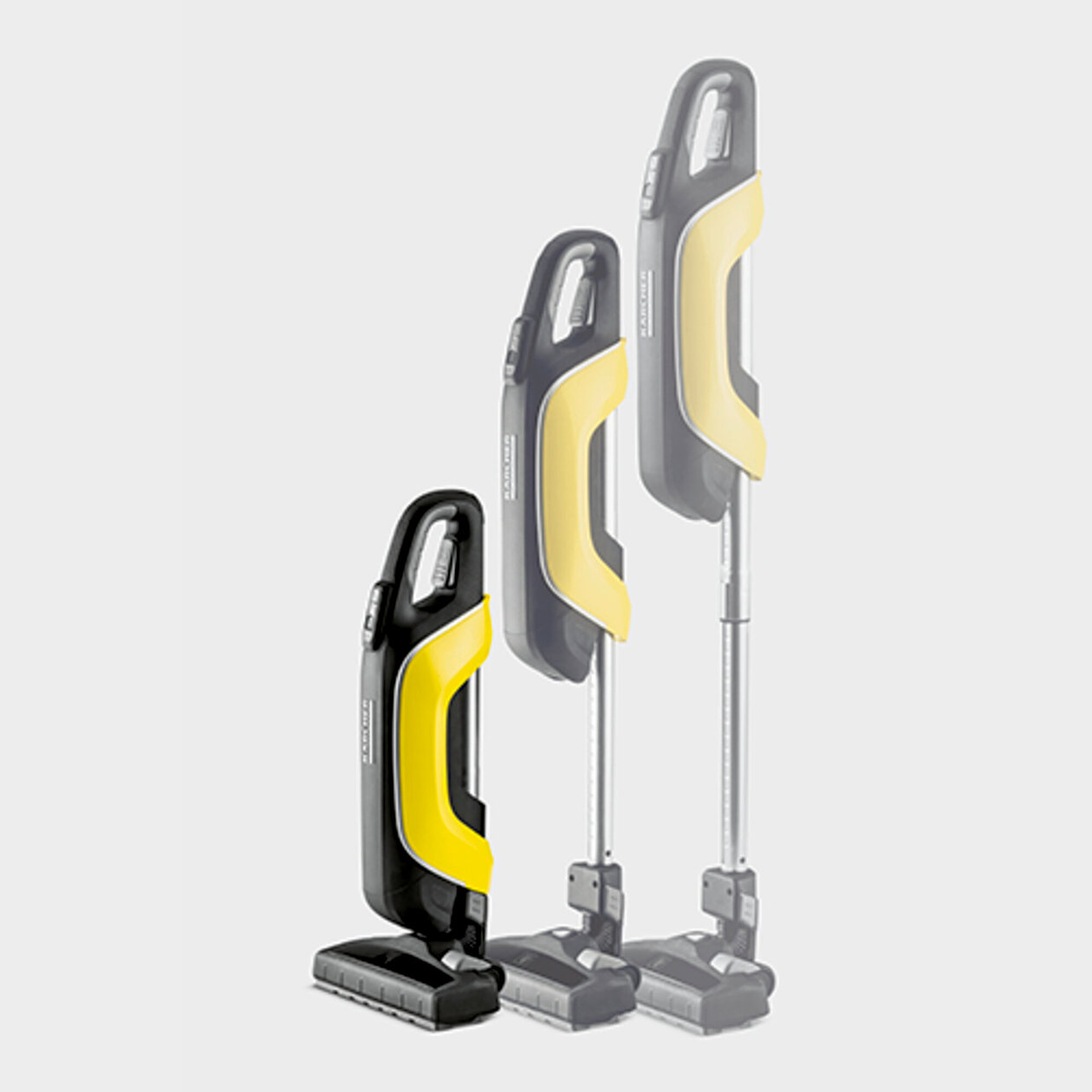 Handheld vacuum cleaner VC 5: Triple-telescopic suction tube