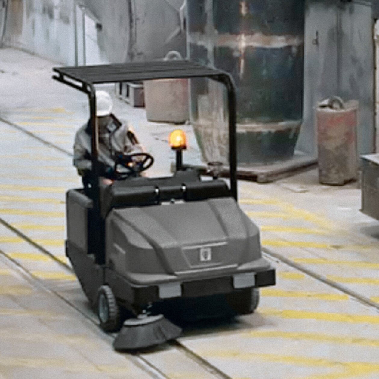 Vacuum sweeper KM 120/250 R Bp Pack Classic: Robust design of the machine for safe work