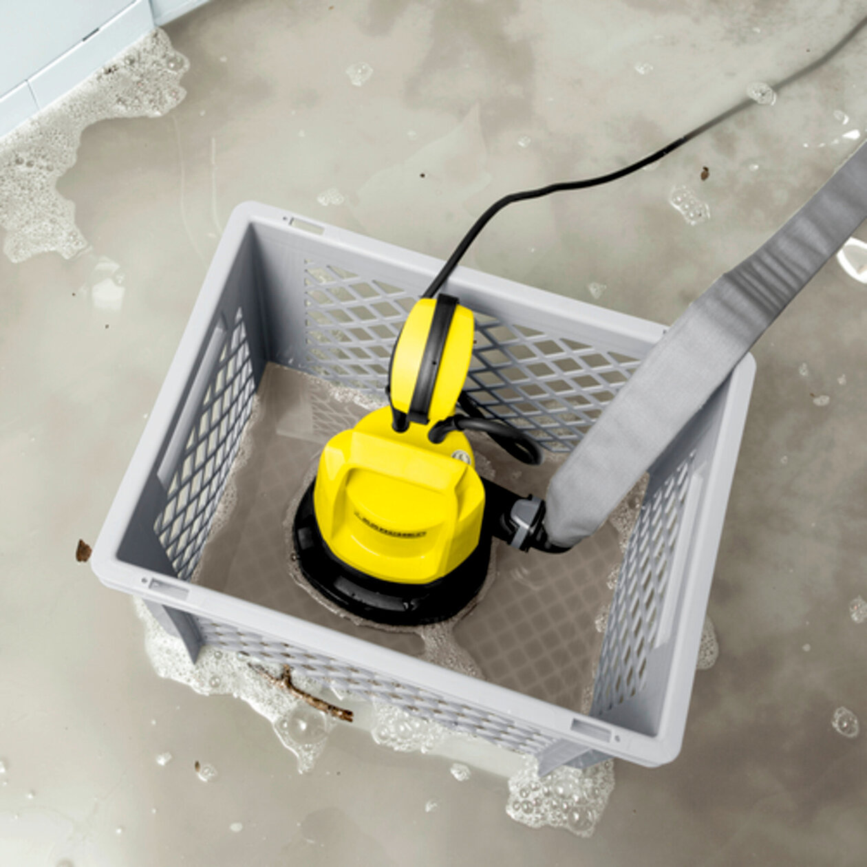 Submersible pump box: Πρακτικό πλαστικό κουτί με πλέγματα