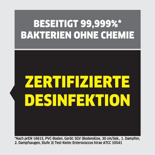 Dampfsauger SGV 6/5: Chemiefreie Reinigung
