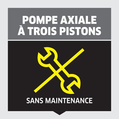 Nettoyeur haute pression K 2: Pompe axiale à 3 pistons