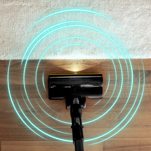 AKU Tyčový vysavač VCS 7-28 Signature Line: Automatické rozpoznání typu podlahy s funkcí Carpet Turbo 