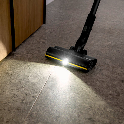 Battery-power vacuum cleaner VCS 5-28 Infinity Flex: 125° wide-angle floor light