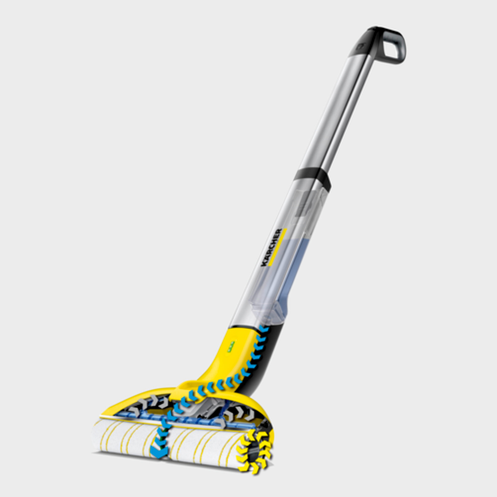 Electric wiping mop EWM 2: Wiping is 20 per cent* cleaner than with a mop and much more convenient