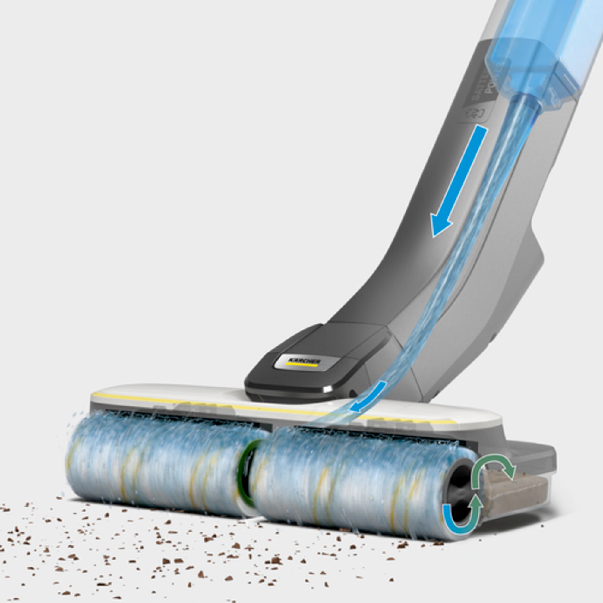 Thiết bị làm sạch sàn cứng FC 4-4 Battery: Lau sạch hơn 20%* so với cây lau nhà và thuận tiện hơn nhiều