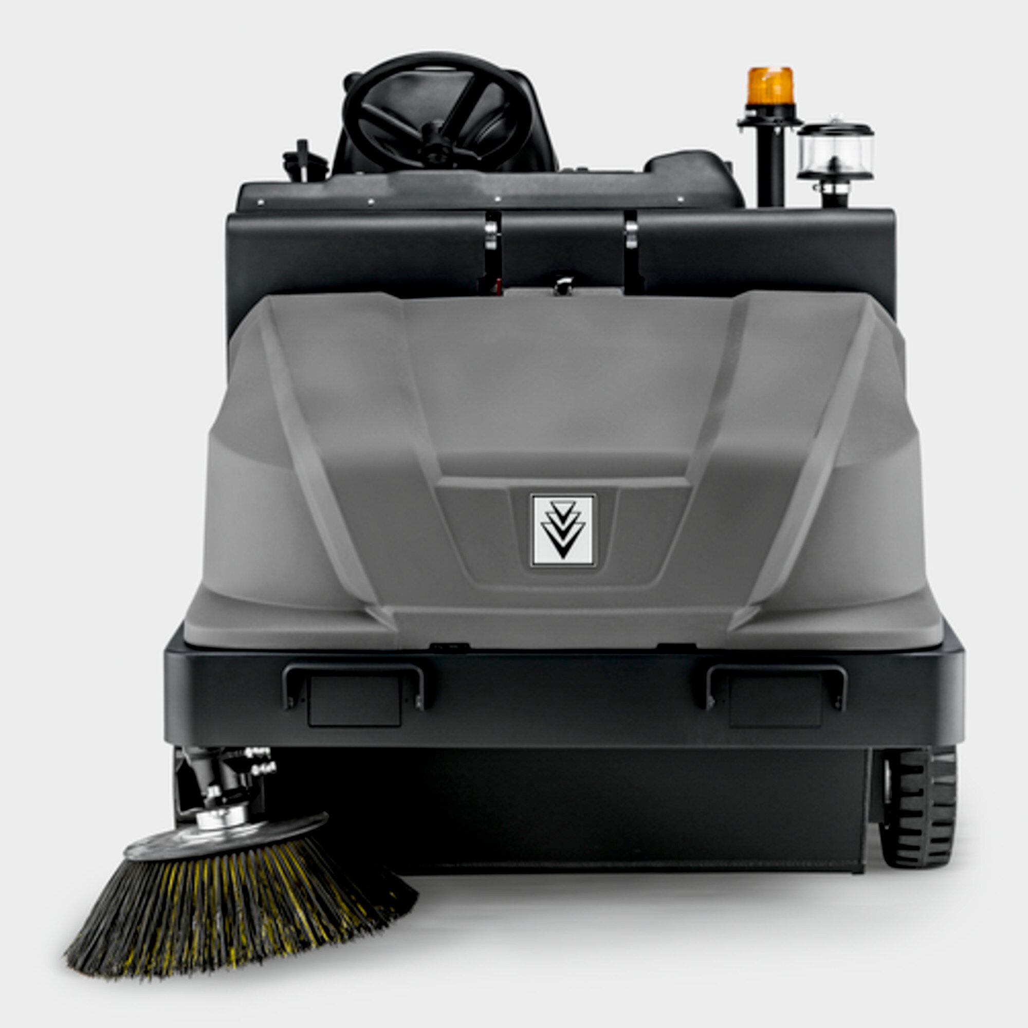 Vacuum sweeper KM 130/300 R D Classic: Hydraulic rear-wheel drive with solid rubber tyres