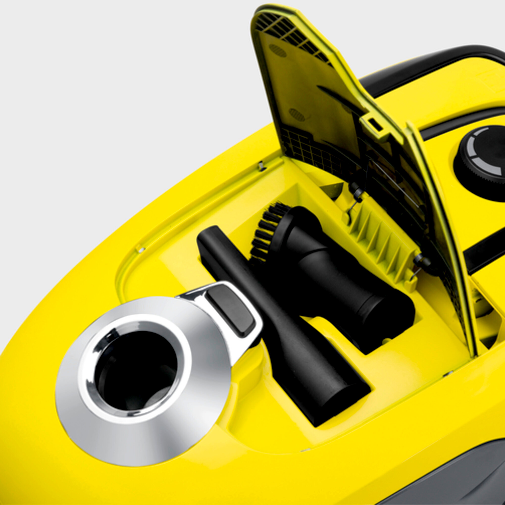 Aspirateur VC 2 (jaune): Rangement pour les accessoires