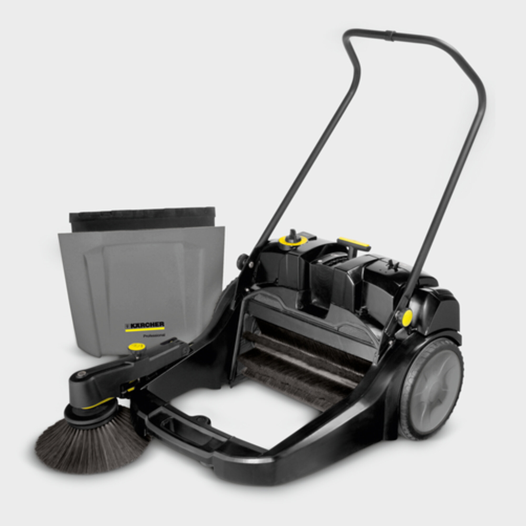 Sweeper KM 70/20 C 2SB: Large dirt hopper