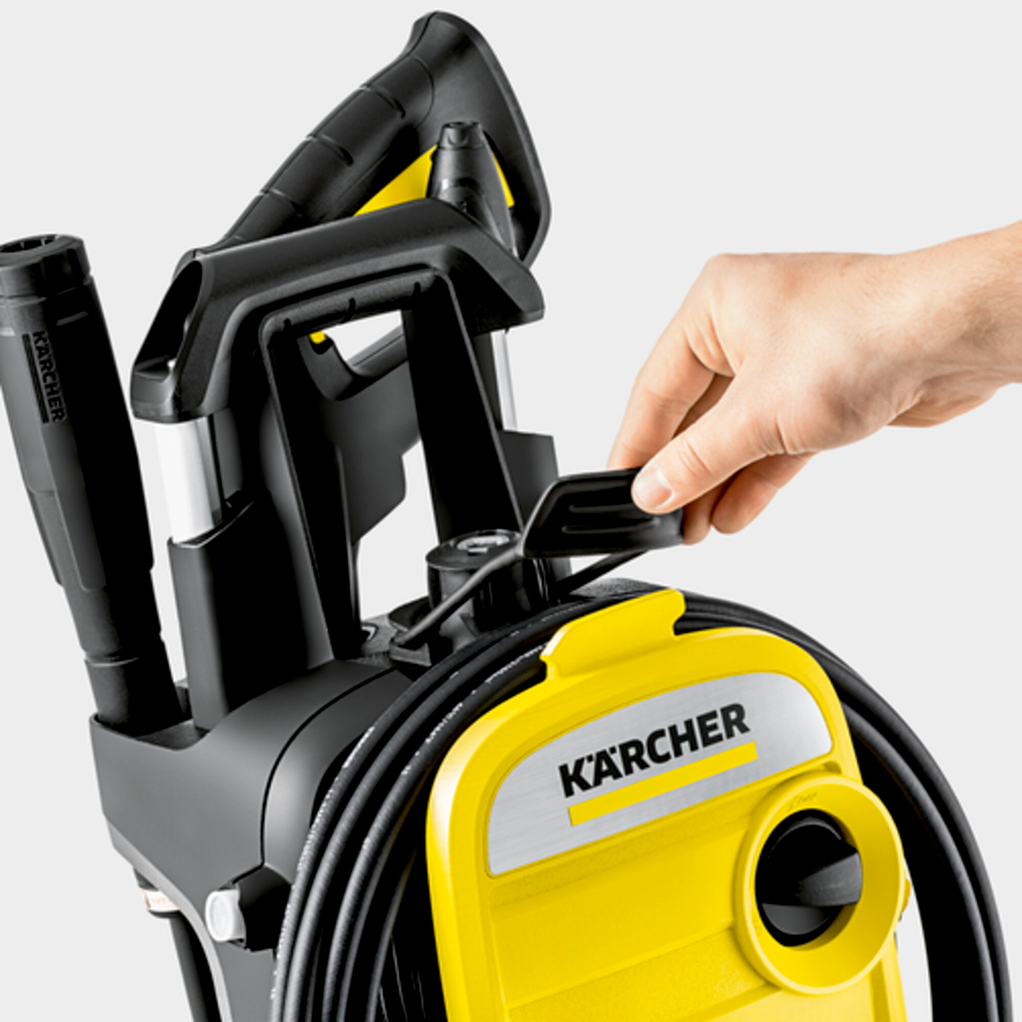 Pressure washer K 5 Compact: Hose storage concept