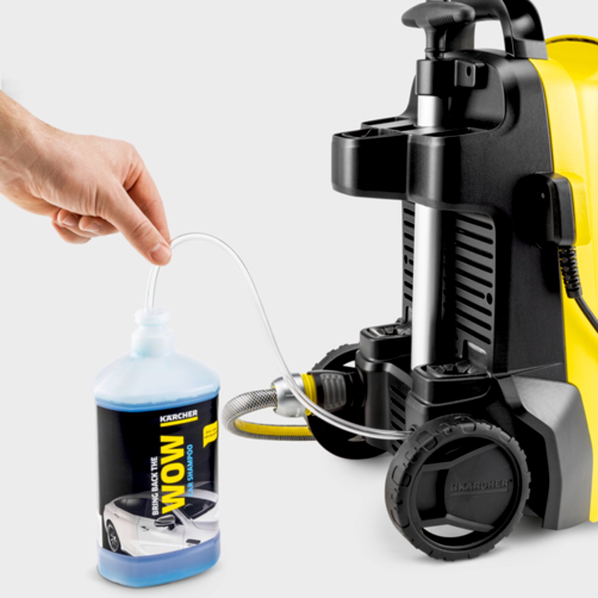 Myjka ciśnieniowa K 4 Compact UM Limited Edition: Możliwość zasysania środków czyszczących.