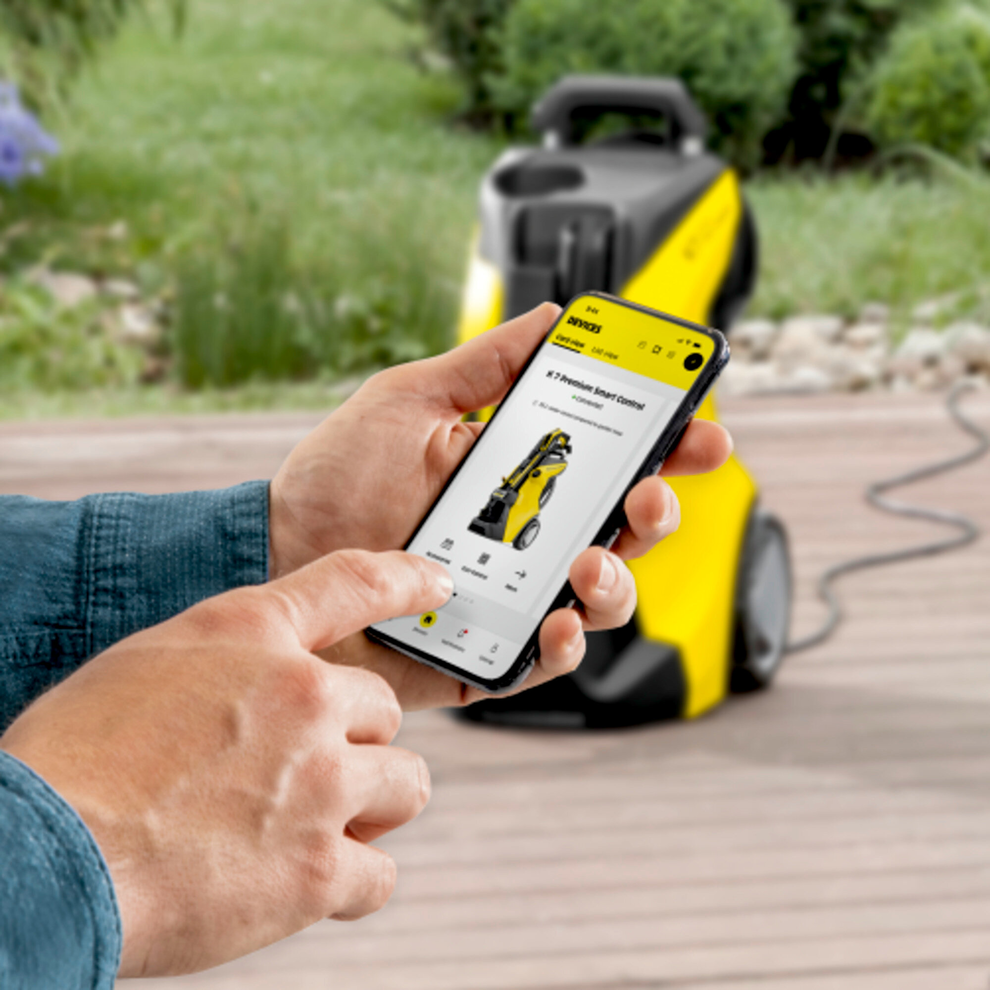 Pressure washer K 7 Premium Smart Control Home: Connects to the Home & Garden app via Bluetooth