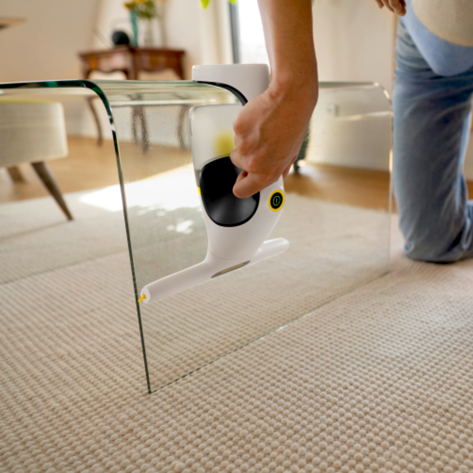 Langų valytuvas WV 1 Compact Care: „360° Comfort!Clean“ technologija