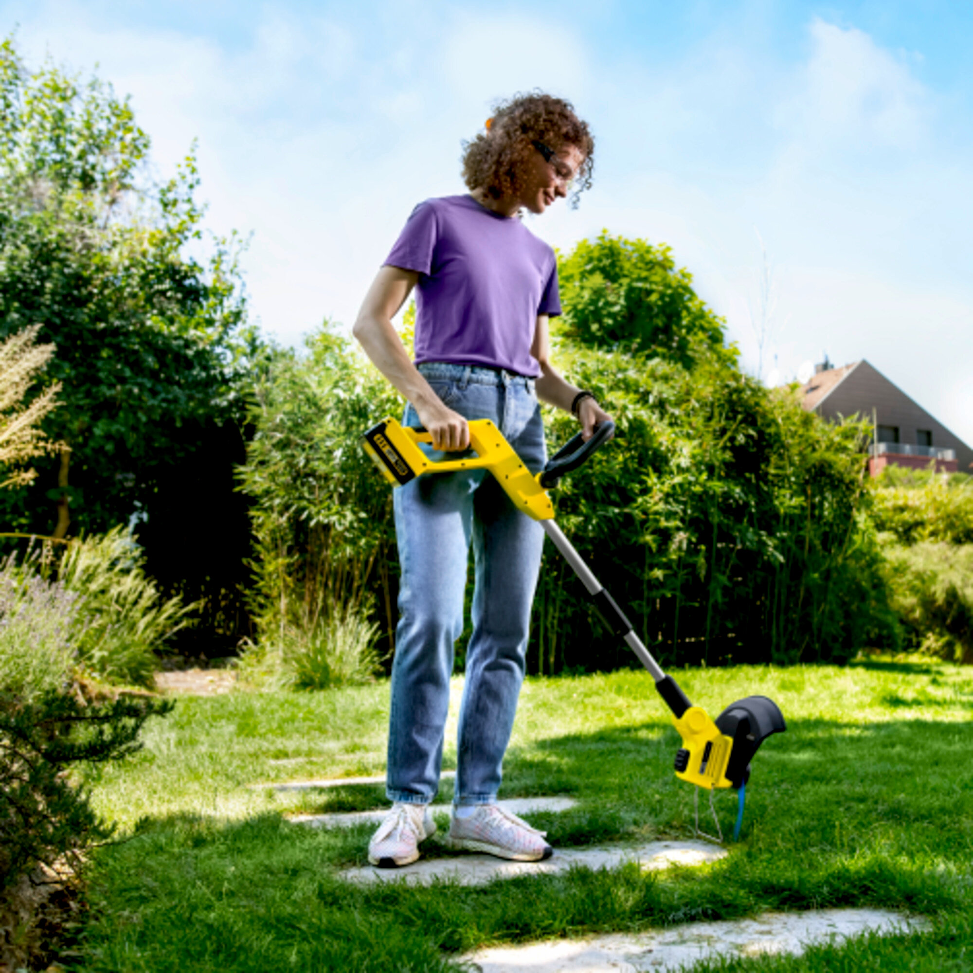 Akumuliatorinė žoliapjovė LTR 3-18 Battery Set: Kraštų pjovimas