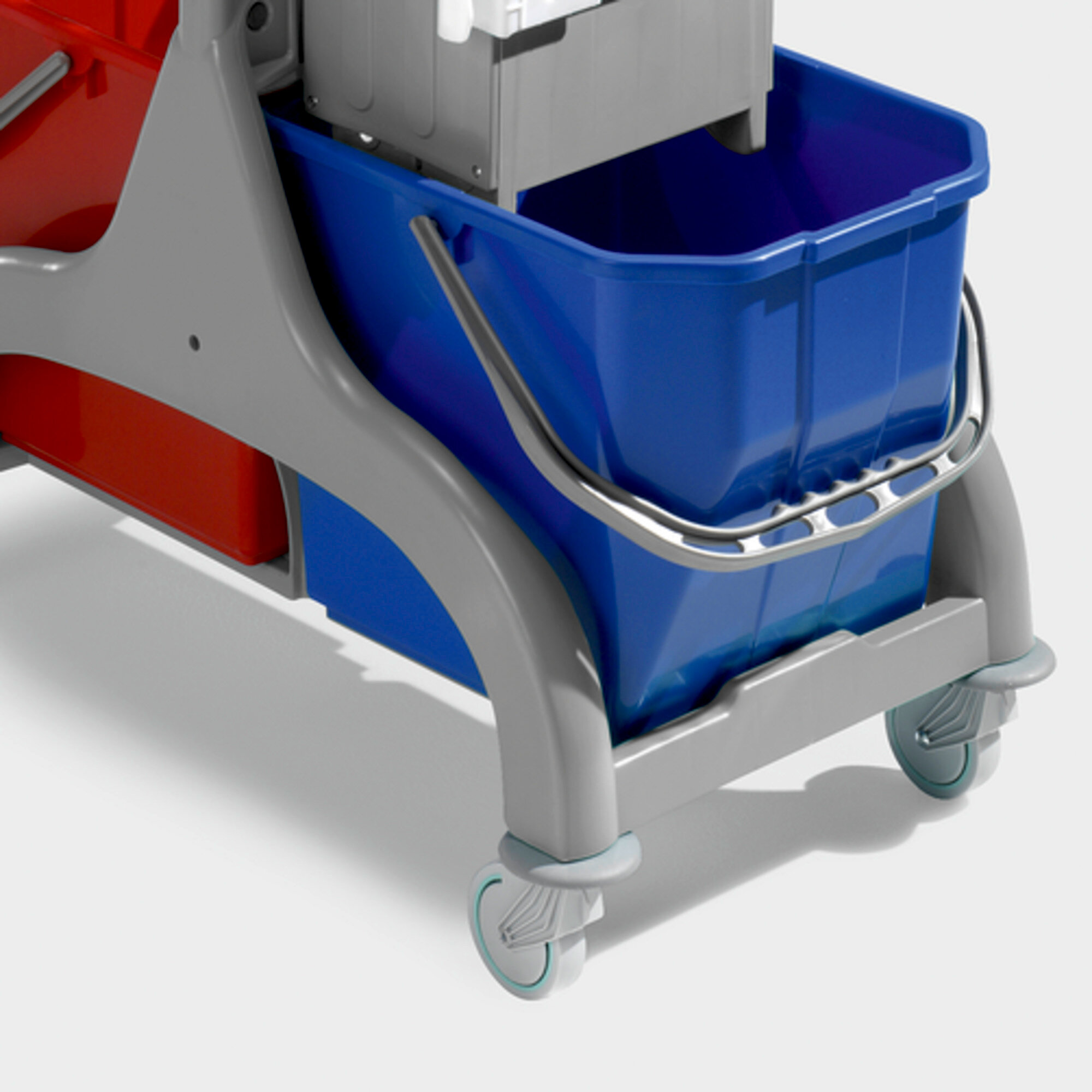  Dupla vödrös takarítókocsi felmosópréssel, 2x25: Könnyű és robusztus