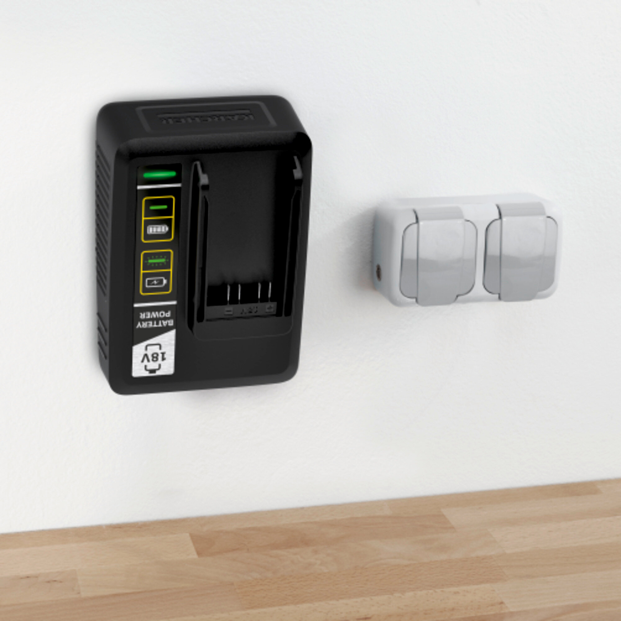 Fast Battery Recharger 18V: Wall mount