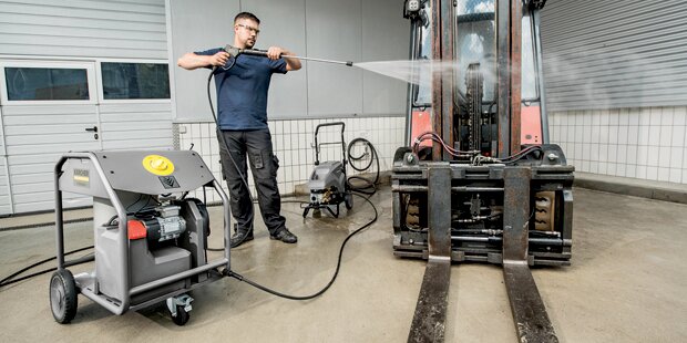 Laveuse à pression mobile industrielle électrique avec réducteur de vitesse