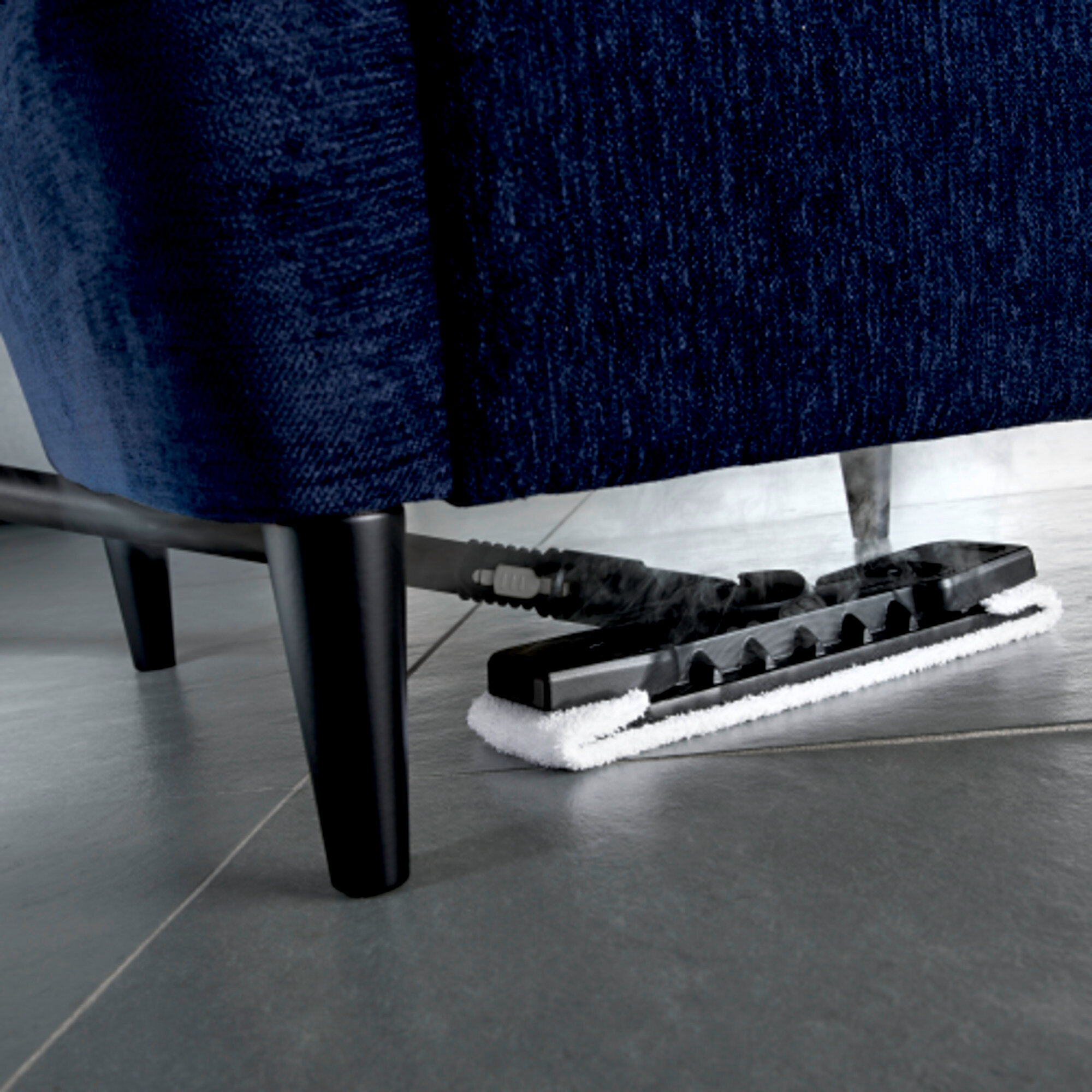 Aparat de curatat cu abur KST 2: Kit Comfort pentru podea, cu racord flexibil pe duza