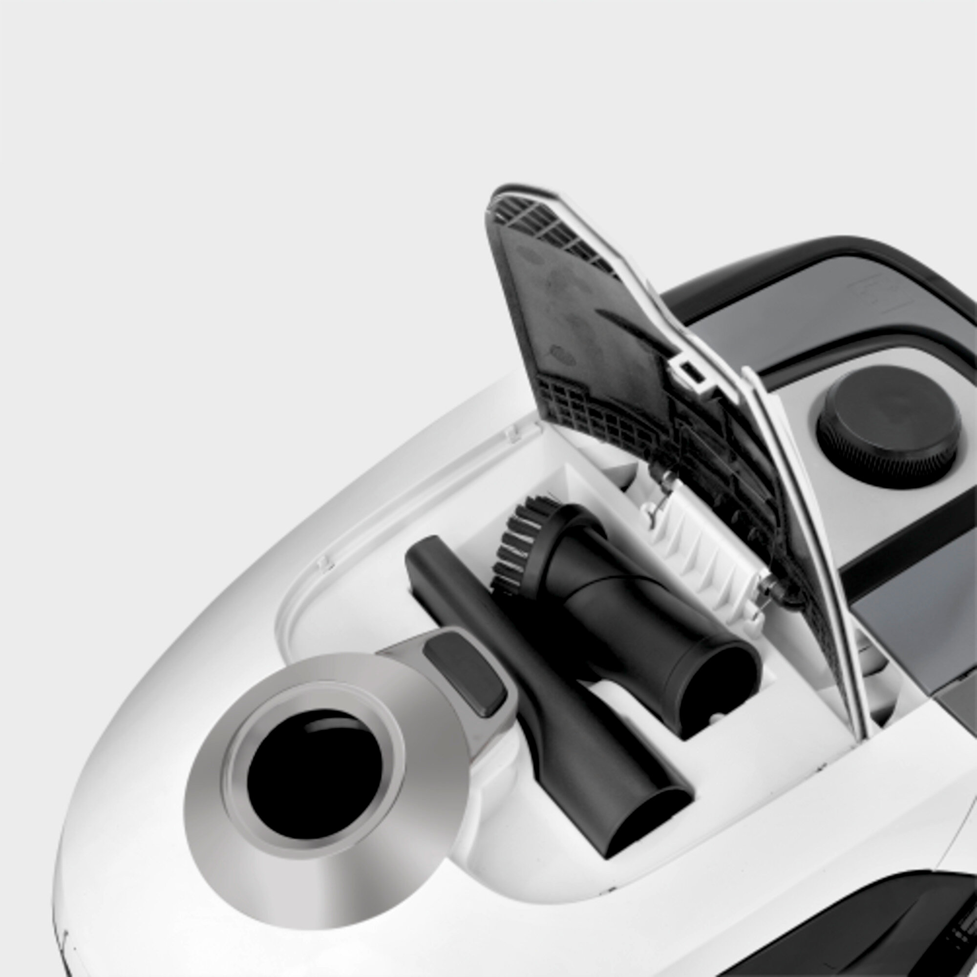 Aspiradora VC 2: Almacenaje de accesorios directamente en el equipo