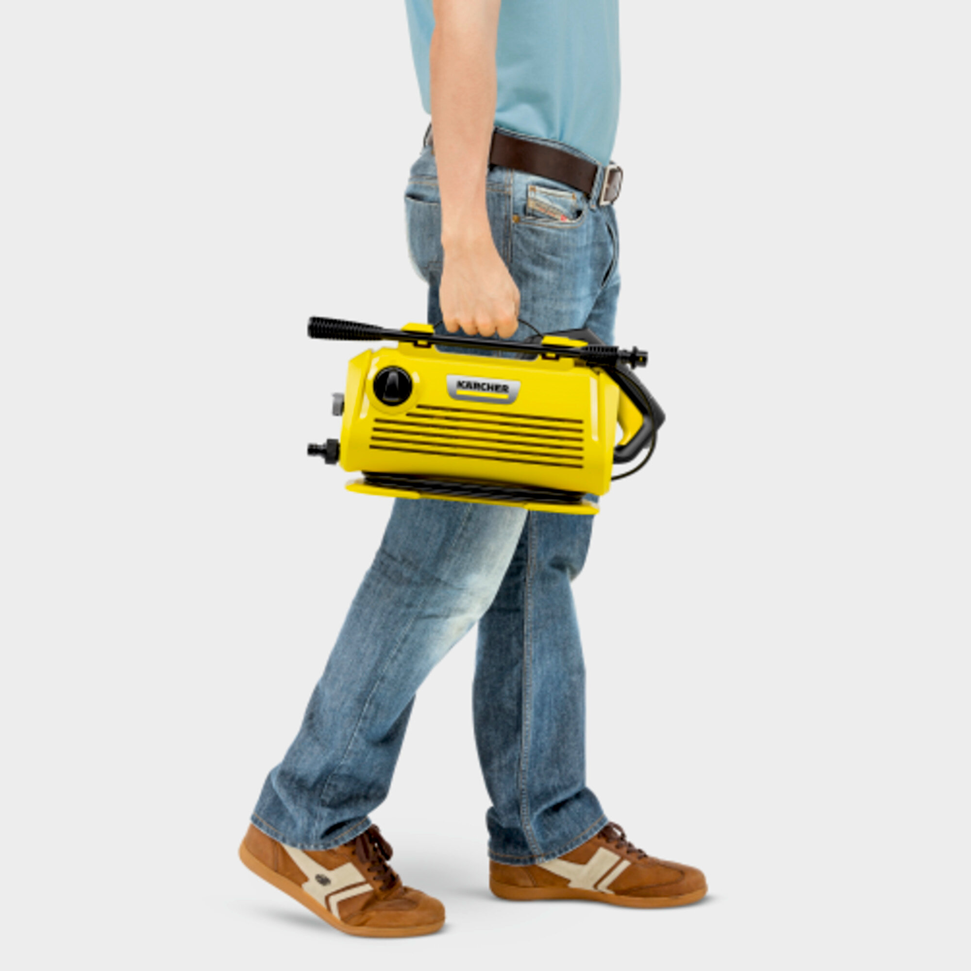 Water blaster K 2 Premium Horizontal: Ultra-compact space-saving device