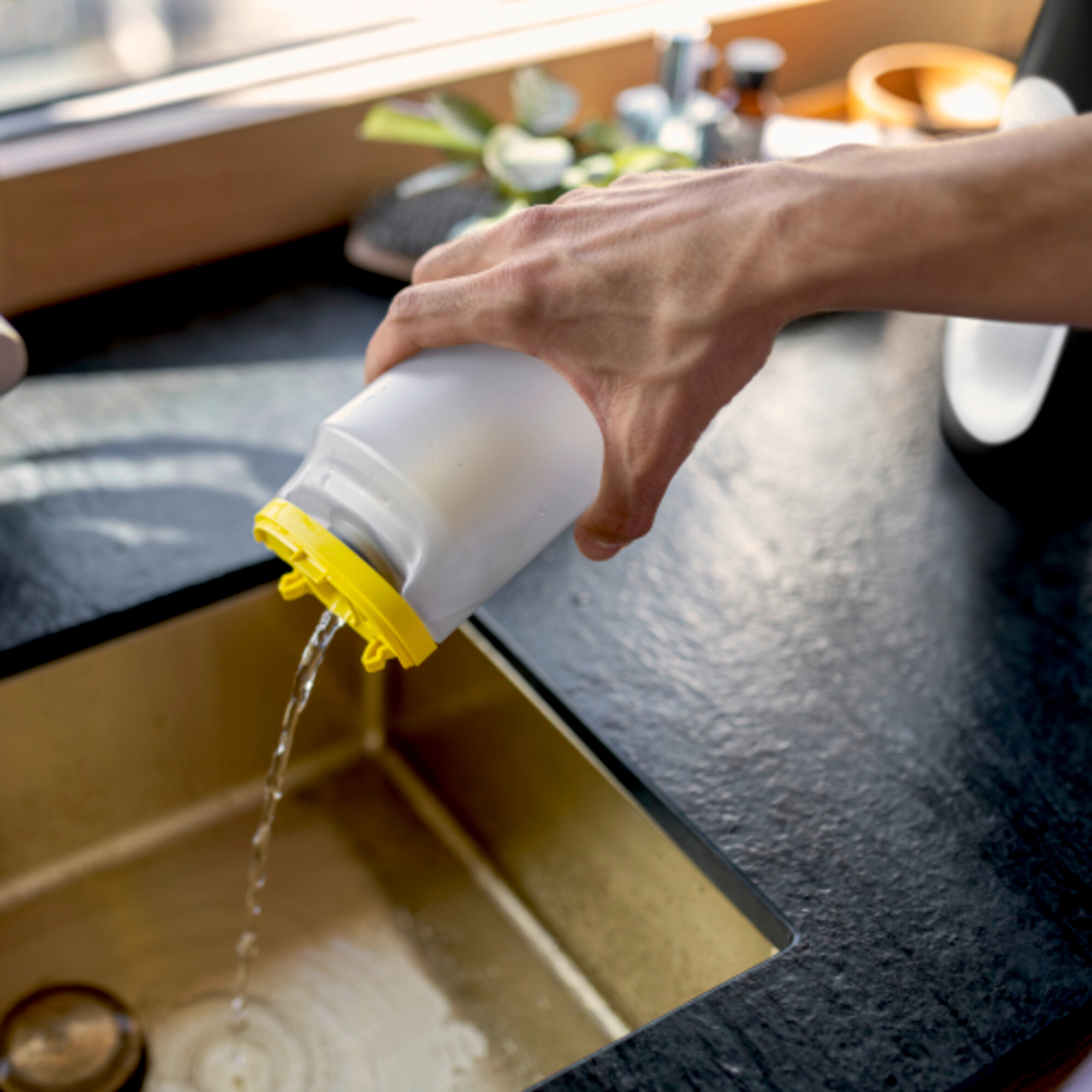 Langų valytuvas WV 3 Comfort Extended: XXL nešvaraus vandens talpykla