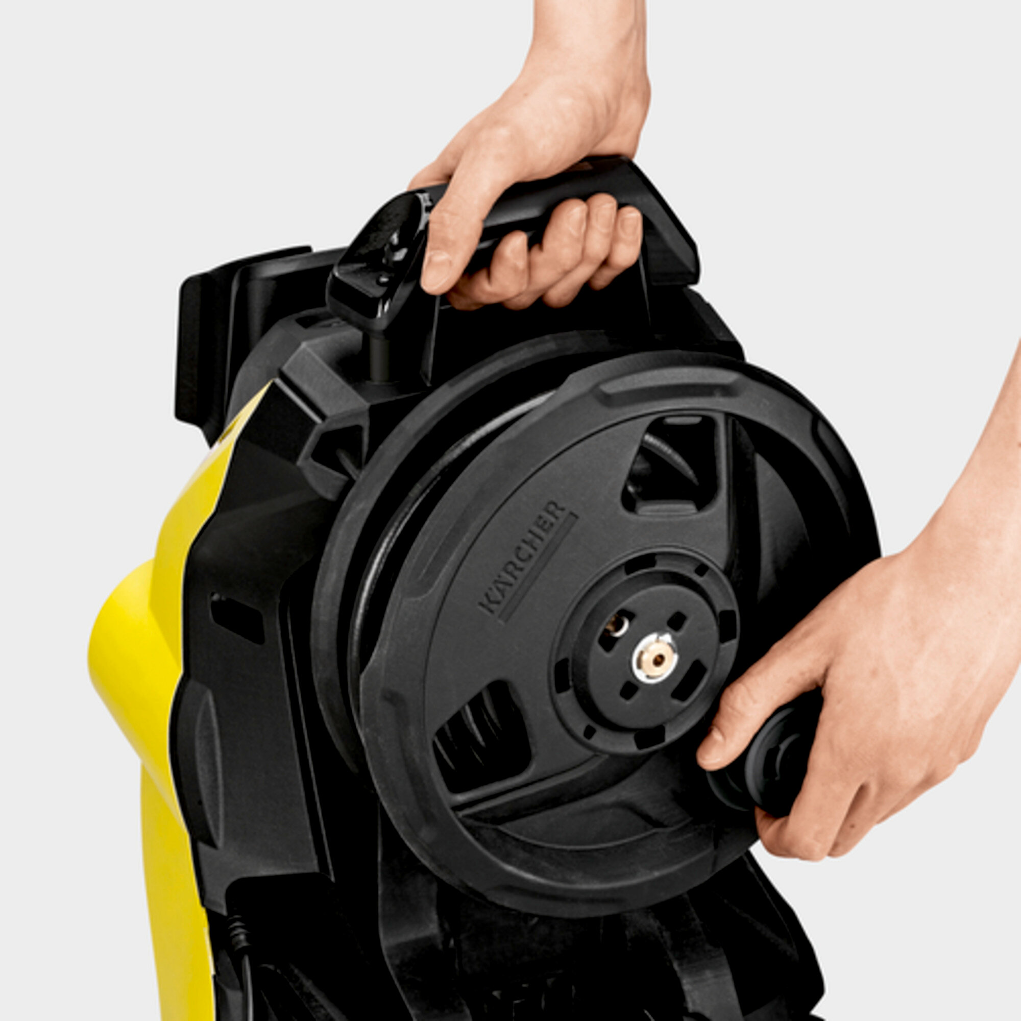Høytrykkspyler K 7 Premium Power: Slangetrommel for komfortabel håndtering