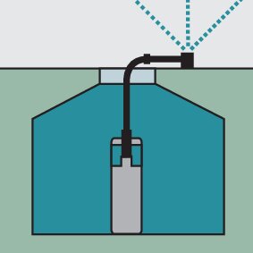 Deep well pump BP 2 Cistern