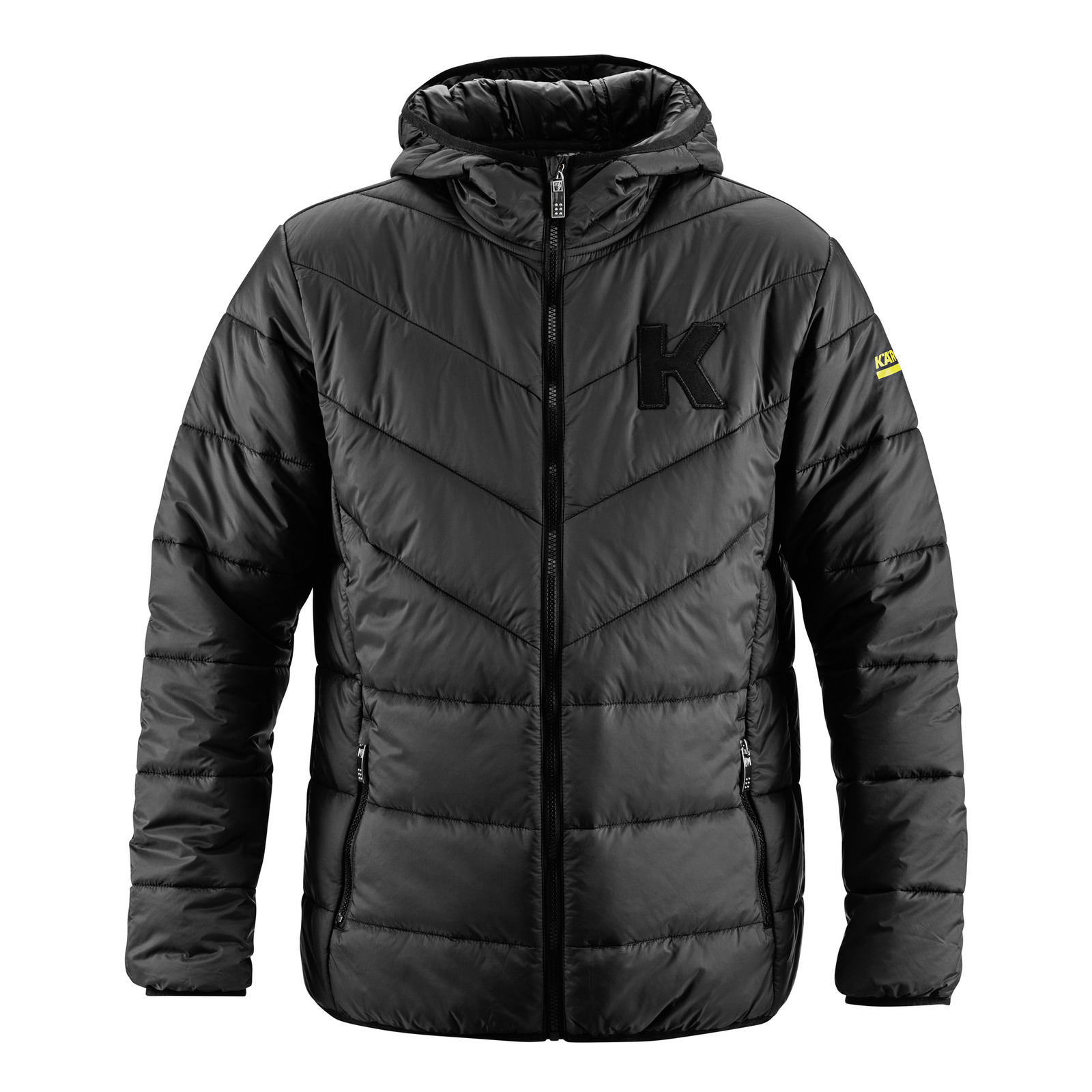 Kärcher - Wattierte Kapuzenjacke schwarz K-LINE unisex Größe XL