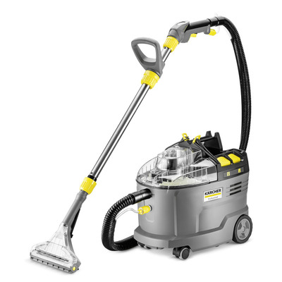 Efficiently Clean Textile Surfaces with Karcher SE 4001 and Puzzi 8/1  Vacuum Cleaners