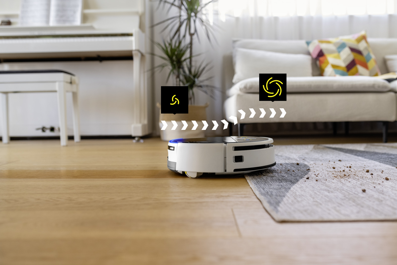 Kärcher Robotický čistič na podlahy s odsávaním RVF 7