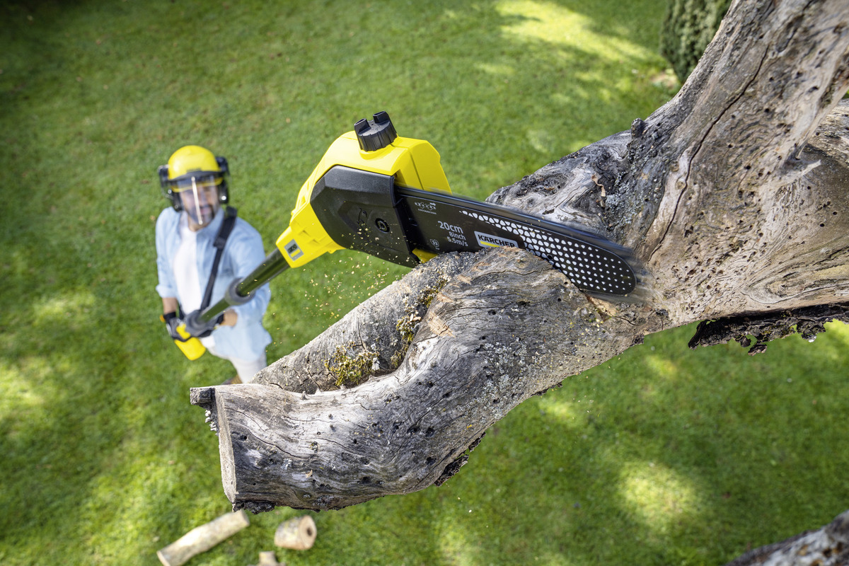 KÄRCHER PSW 18-20 BATTERY AKKUMULÁTOROS TELESZKÓPOS ÁGVÁGÓ FŰRÉSZ