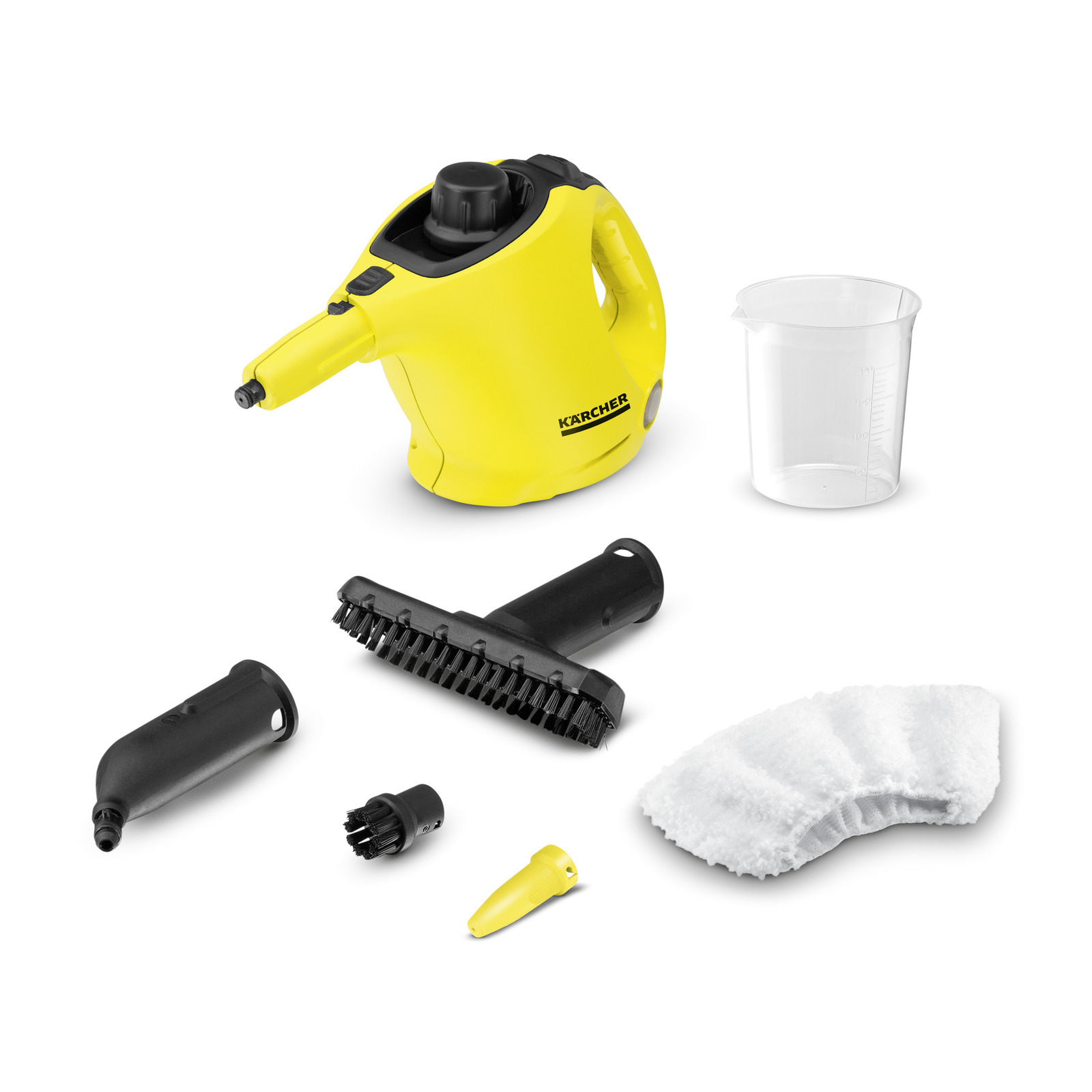 Karcher Yellow Steam Mop for Multi-Surface Cleaning, Fast Heating, Kills  99.9% Bacteria