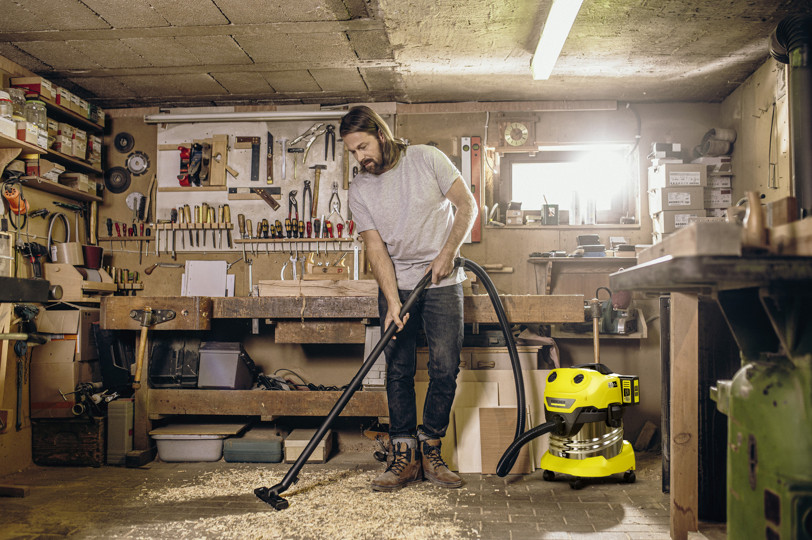 Kärcher Akumulátorový mokro-suchý vysávač WD 4-18 S V-20/22 Dual