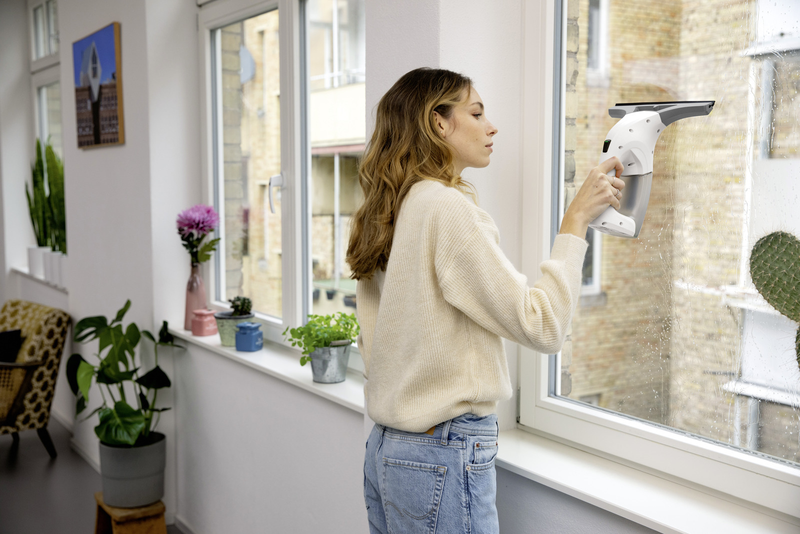 Kärcher WV 2 Premium limpiador eléctrico ventana 0,1 L Gris, Blanco