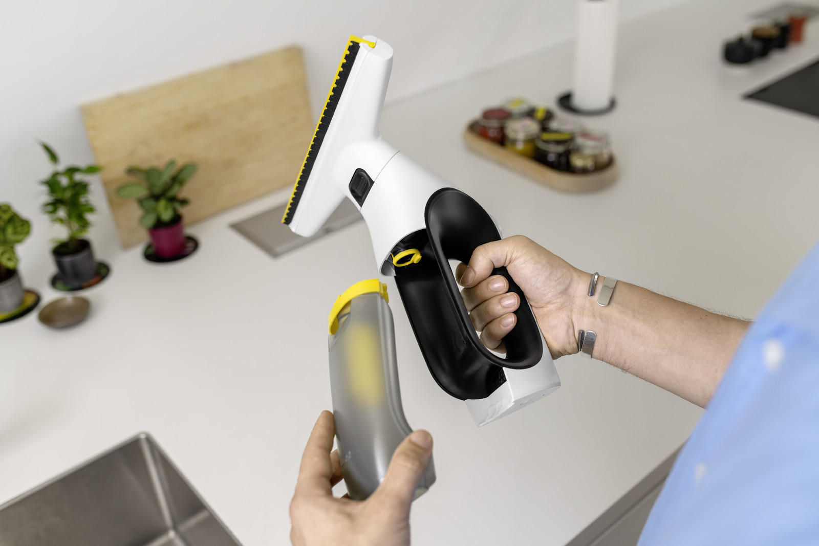 Kärcher Pulvérisateur 2 En 1 Avec Chiffons Microfibre - Nettoyage Vitres Et Surfaces