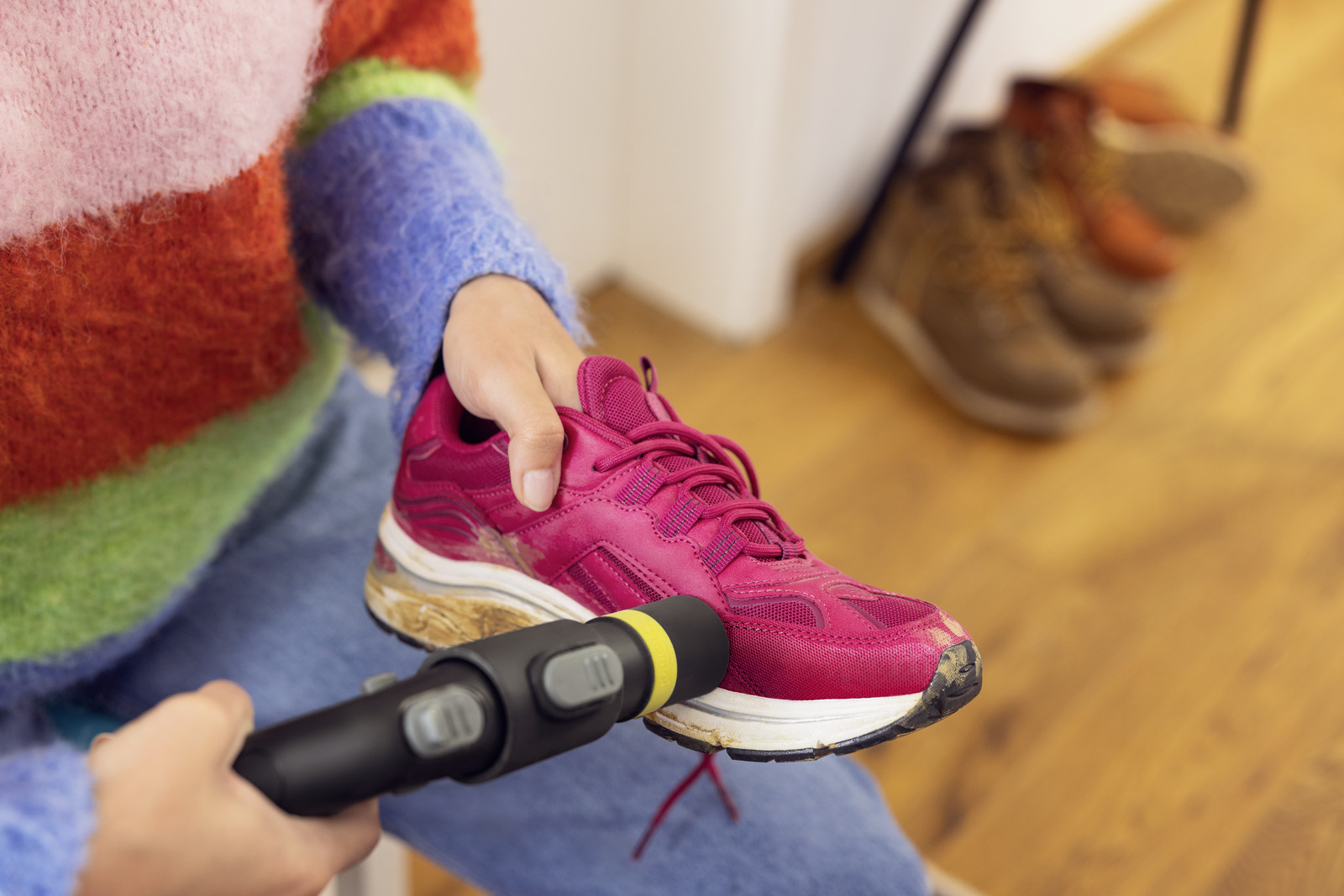 Accesorio Kärcher Shoe!Cleaner Para Lava-Aspiradoras SE 3-6 - Limpiador De Zapatos Sin Goteo Con Cepillos Suaves